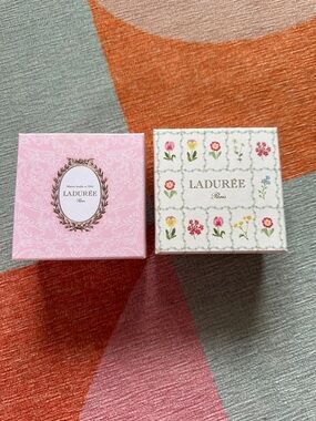 Ladurée spring Pink Floral Gift Box Set - Decorative Home Accent